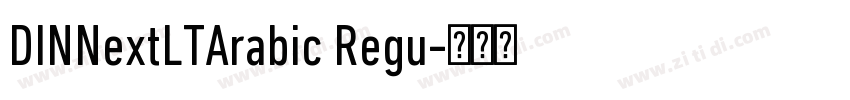 DINNextLTArabic Regu字体转换